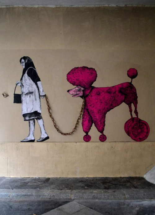 Веселый стрит-арт от Levalet Веселый стрит-арт от Levalet