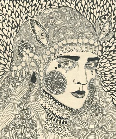 Сказочные портреты карандашом от Дарьи Хлазатовой (Daria Hlazatova)