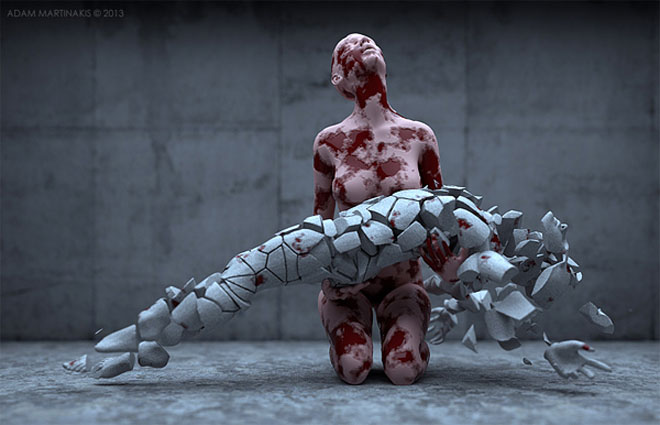 Цифровые скульптуры Adam Martinakis