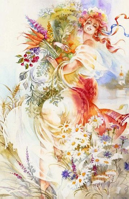 Artist Nadia Starovoitova. Watercolor
